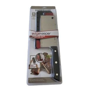 Farberware EDGEKEEPER 6-Inch Cleaver Knife Self-Sharpening Sleeve kitchen knife